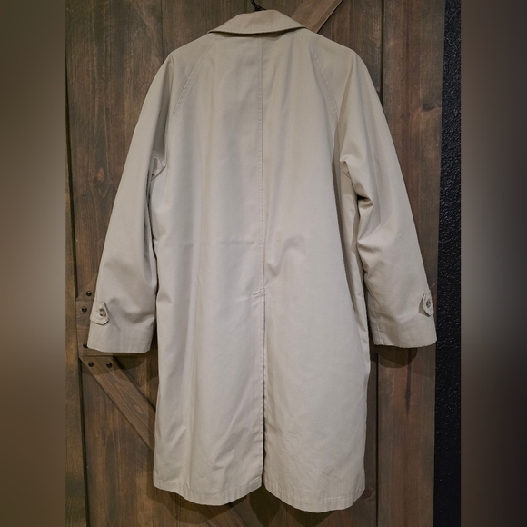 London Fog Maincoats Beige Lined Trench Coat Size 40 Reg - Picture 10 of 12